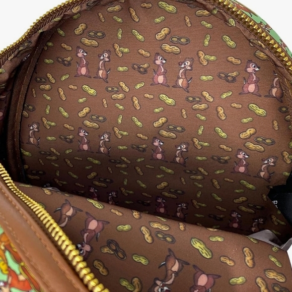 Loungefly Exclusive Chip n Dale All Over Print Double Strap Shoulder Bag - Picture 4 of 4